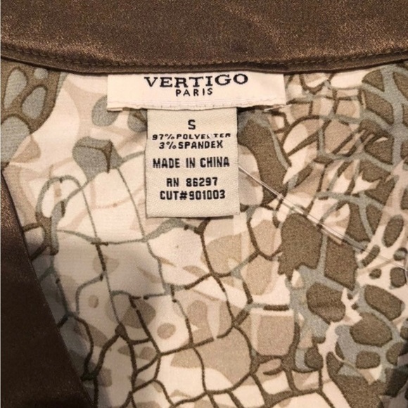 Vertigo Paris size S wrap top - Picture 2 of 3